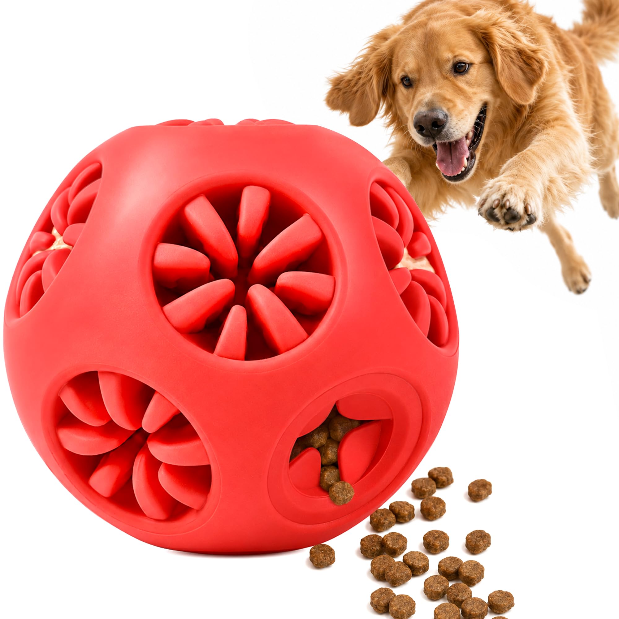 Dog Chew Toy for Large Dogs, Teeth Cleaning Ball to Keep Them Busy
