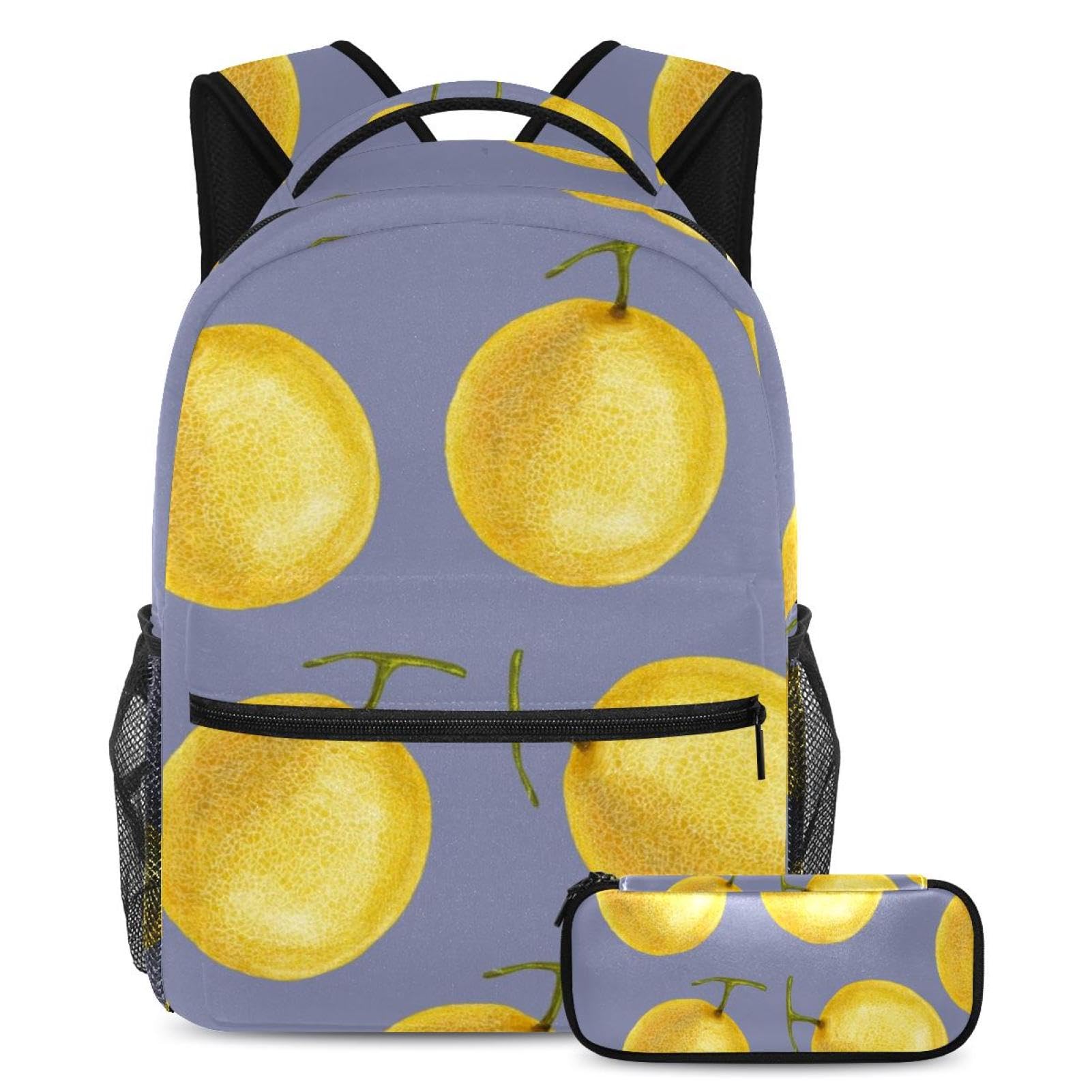 Sac à dos jaune cantaloup multicolore ado fille garçon et voyage