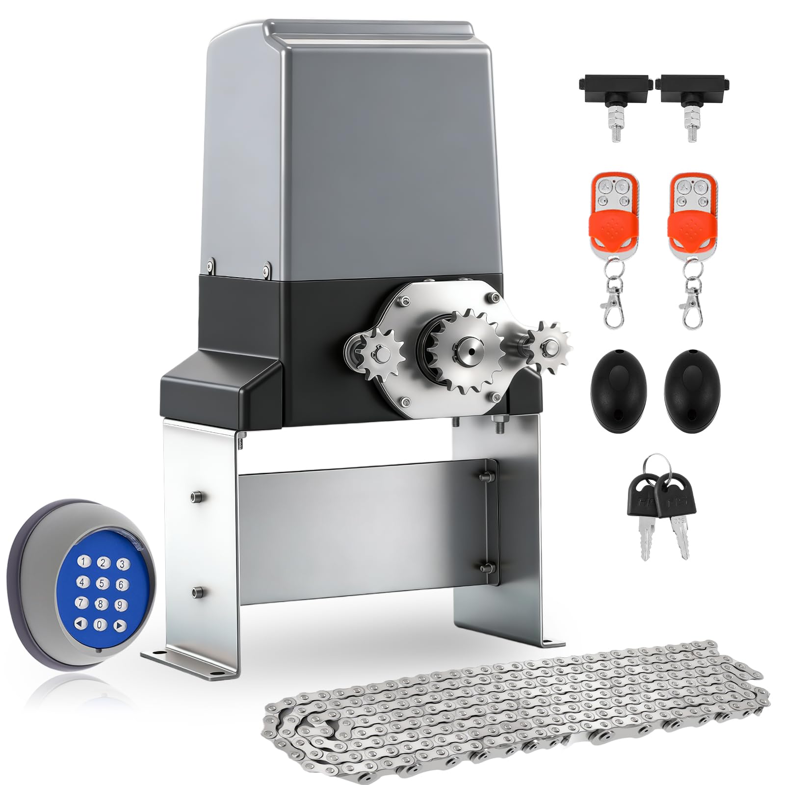 Photo 1 of ***DIRTY VERY USED**** Spolehli 5300lbs Heavy-Duty Automatic Sliding Gate Opener with Chain Drive, 1200W AC Motor, WiFi/App& Keypad& Remote Control, Infrared Safety Sensor- Complete Kit for Driveway Slide Gates Up to 40ft