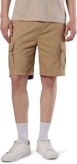 Symbol Premium Men's Relaxed Fit Washed Cargo Shorts - Regular Fit | Pure Cotton (Available in Plus Sizes) Price In India