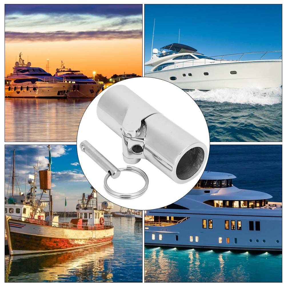 Universal-Gelenkverbinder, Edelstahl-Gimbal, 22 Mm Gelenk-Stahlkupplungen, Schiebekappenhülse, Sonnenschutz-Bootsverbinder Für Marine