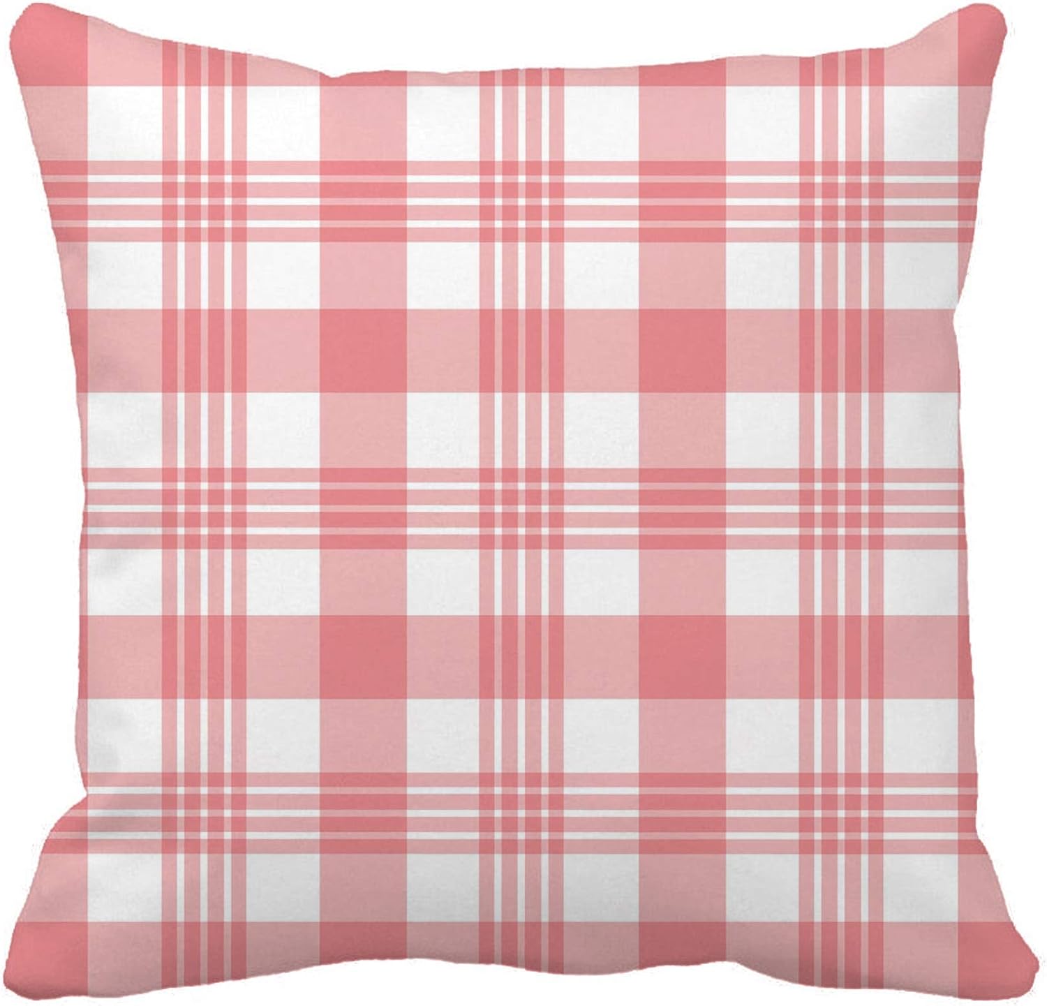 pink gingham pillowcase