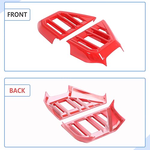 Vista 190 de Cubierta de salida de aire lateral para consola central de automóvil, compatible con Toyota Tundra 2022+ Sequoia 2023+ cubierta de panel de aire