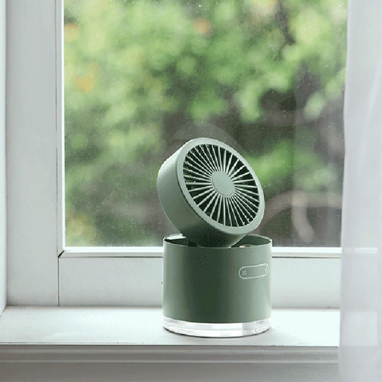 Ventilateur Silencieux Bureau Ventilateur Brumisateur Portable - Pliable USB Rechargeable | Rafraîchissement Extérieur Brumisateur Eau Rafraîchissement