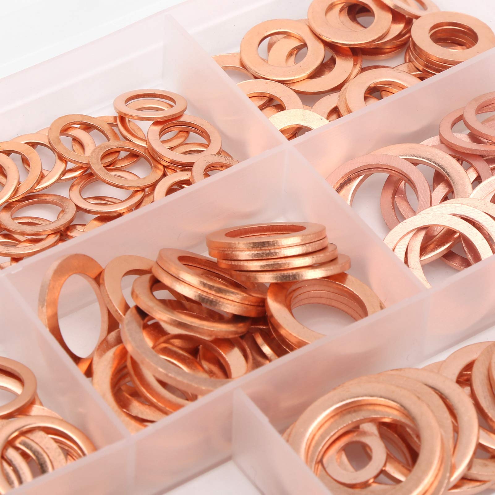 X AUTOHAUX 10 stuks sluitringen koper pakking O-ring auto 10 x 16 x 1,5 mm X AUTOHAUX 10 stuks sluitringen koper pakking O-ring auto 10 x 16 x 1,5 mm