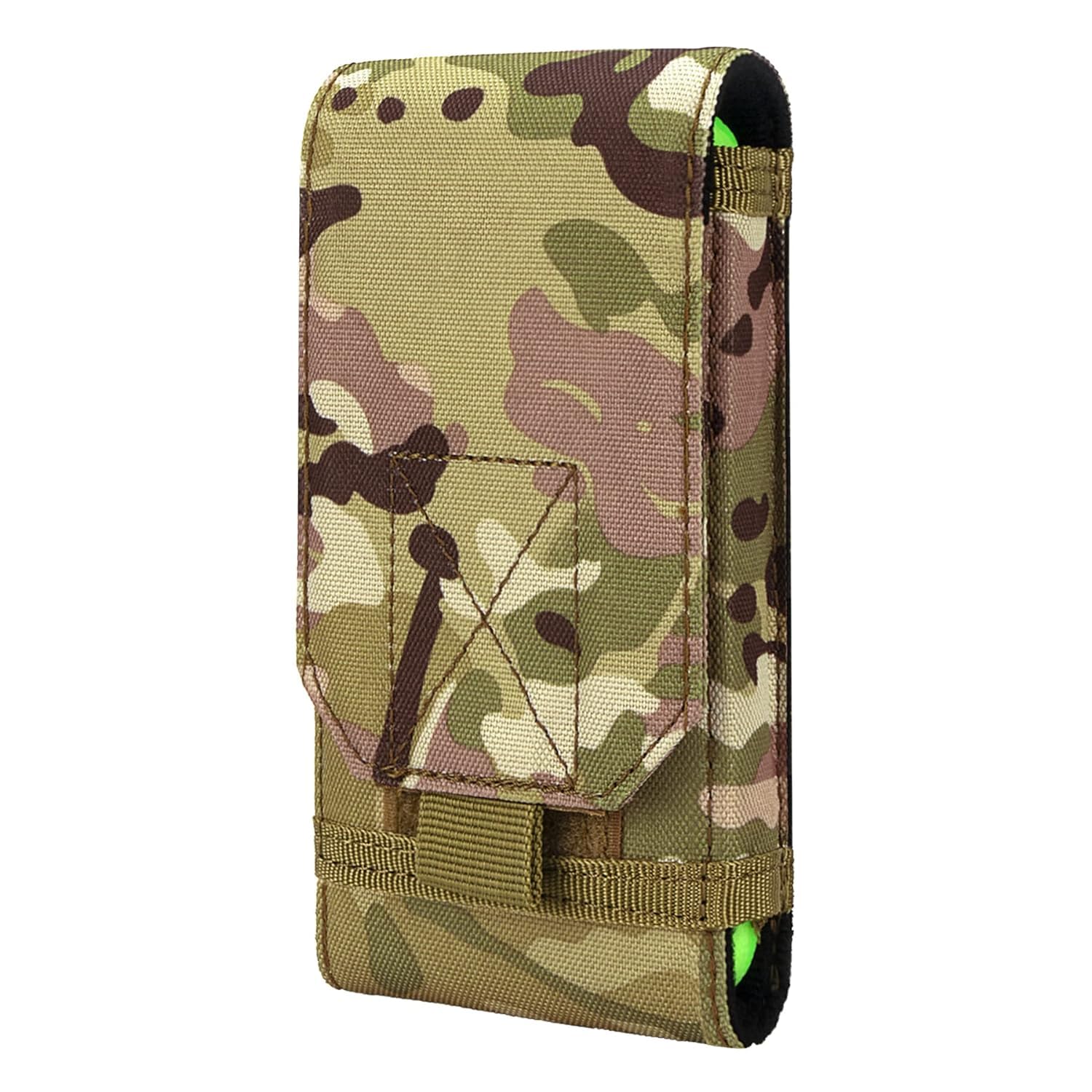 Army Camo Molle Bag for Mobile Phone Belt Pouch Holster Cover Case, 16.5 X 9.5 X 2.5 cm, (Army-CP)