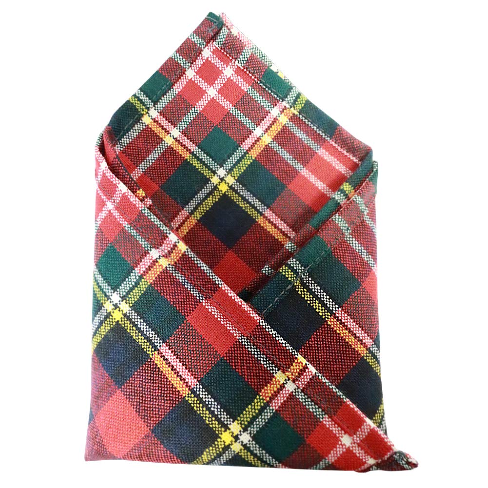Ingles Buchan Men's Christie Tartan Pocket Handkerchief Square
