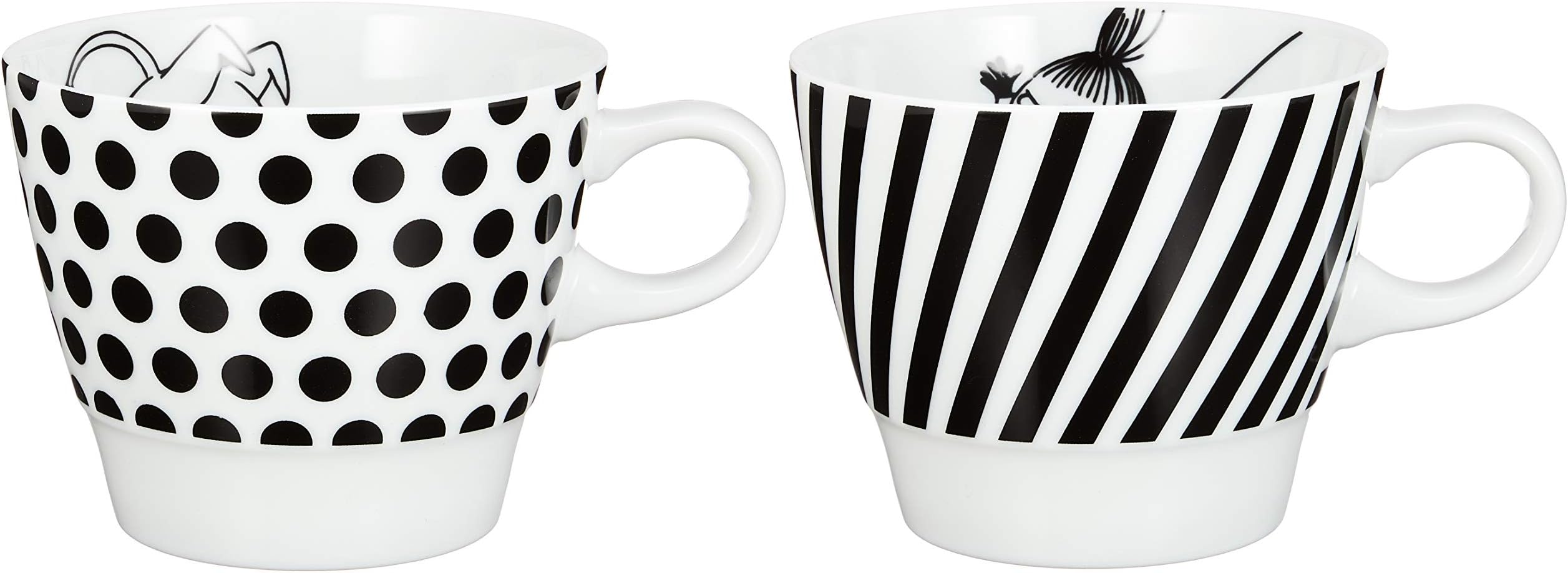 Yamakasyoten Moomin MM700-13 Bob Foundation Mug Pair Set, Microwave, Dishwasher Safe, Moomin Goods, Scandinavia, Mother's Day Gift, Tableware, Gift, Wedding Gift, Made in Japan