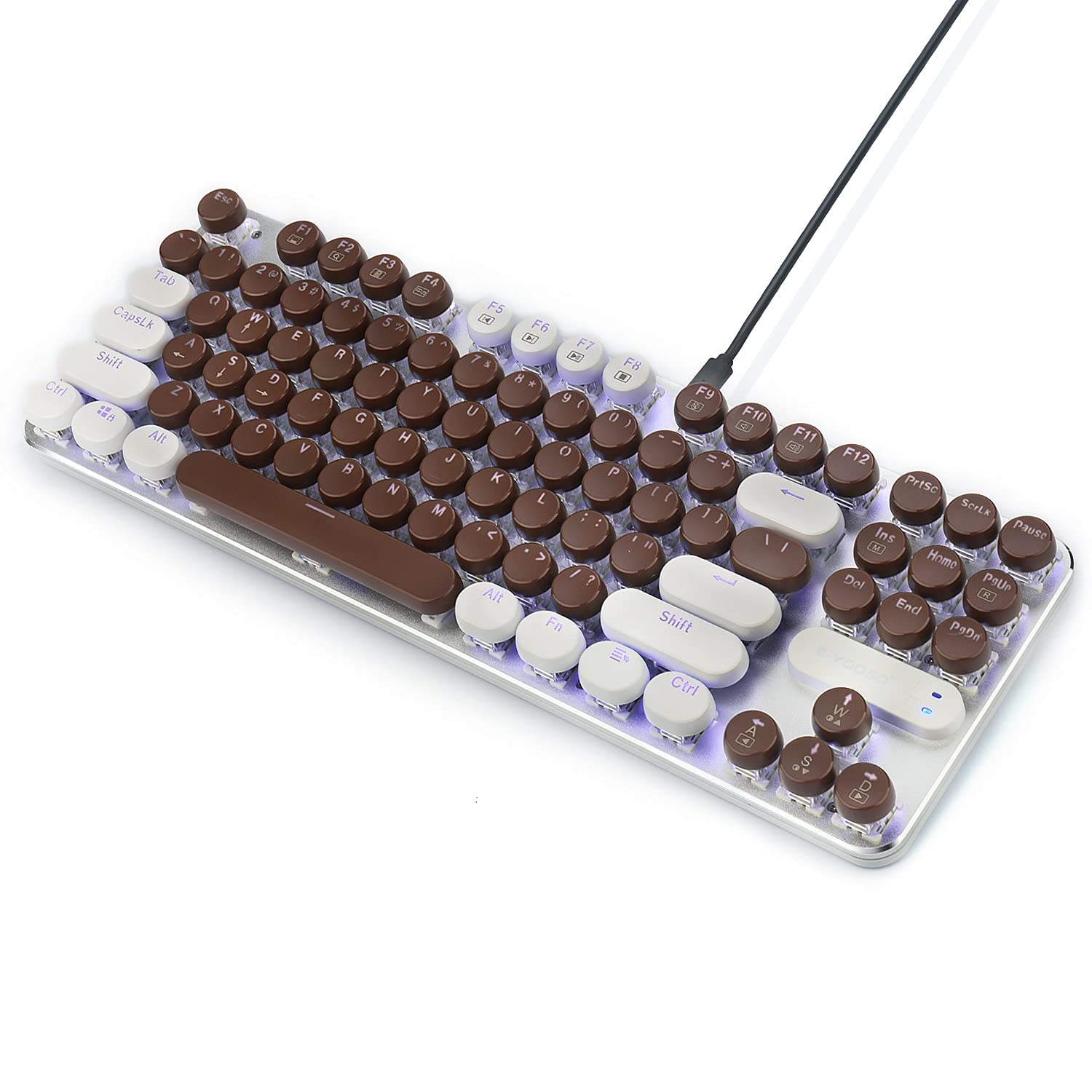 Amazon | E元素e-yoosoゲーミングキーボード有線87キー英文配列USB