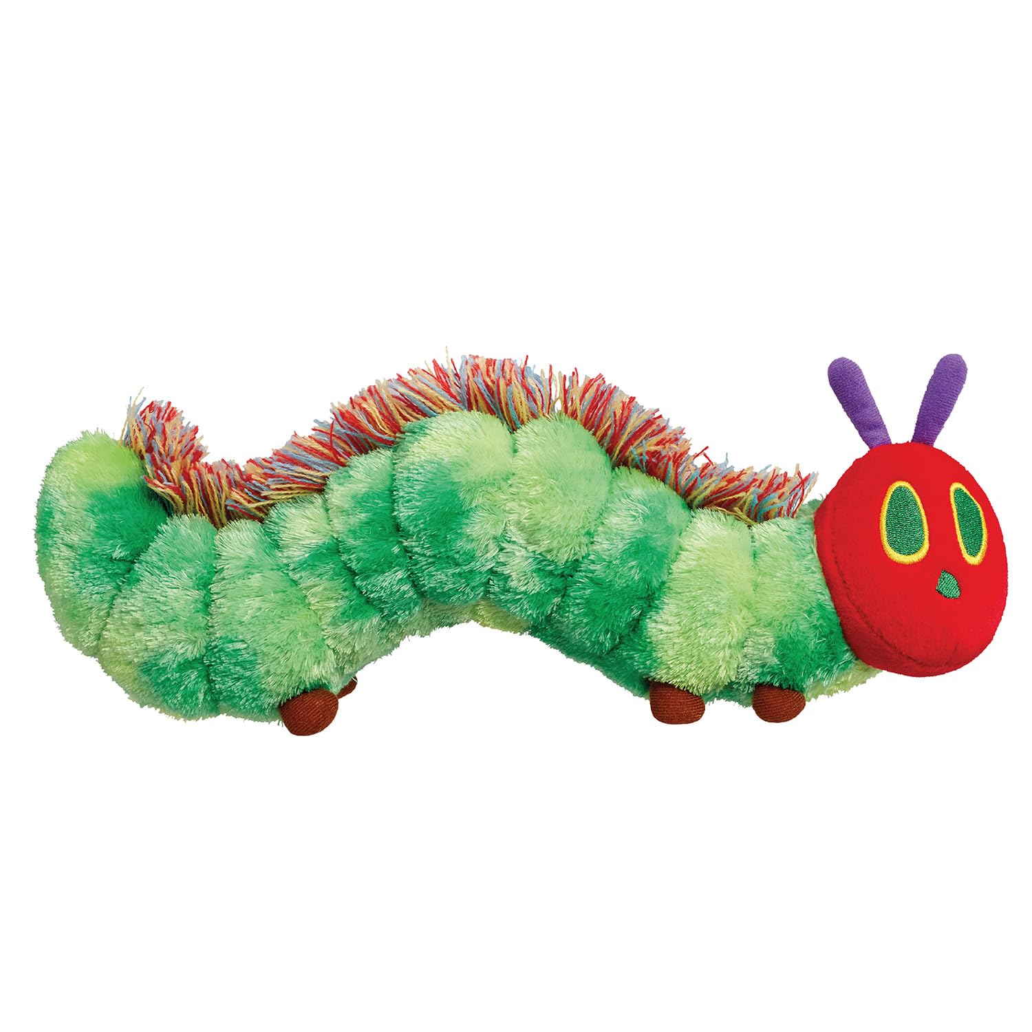 Rainbow Designs Very Hungry Caterpillar Soft Baby Toy with Tactile Fluffy Spine - Cuddly Plush Character from Eric Carle's Classic Story Book - Snuggly Companion for Playtime & Storytime, 0-3 Years