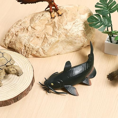 Miniatura 2 de Gadpiparty Falso modelo de pez falso de plástico de juguete de peces artificiales figuritas artificiales adorno imitado juego decoración pastel