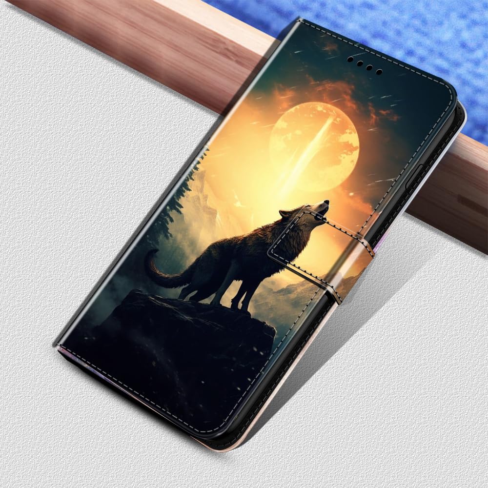Zchen Cover Xiaomi Redmi 8, Custodia Cover Protettiva in Cuoio Flip Libro Portafoglio Resistente Antiurto con Supporto per Xiaomi Redmi 8 (Gatto-Blu