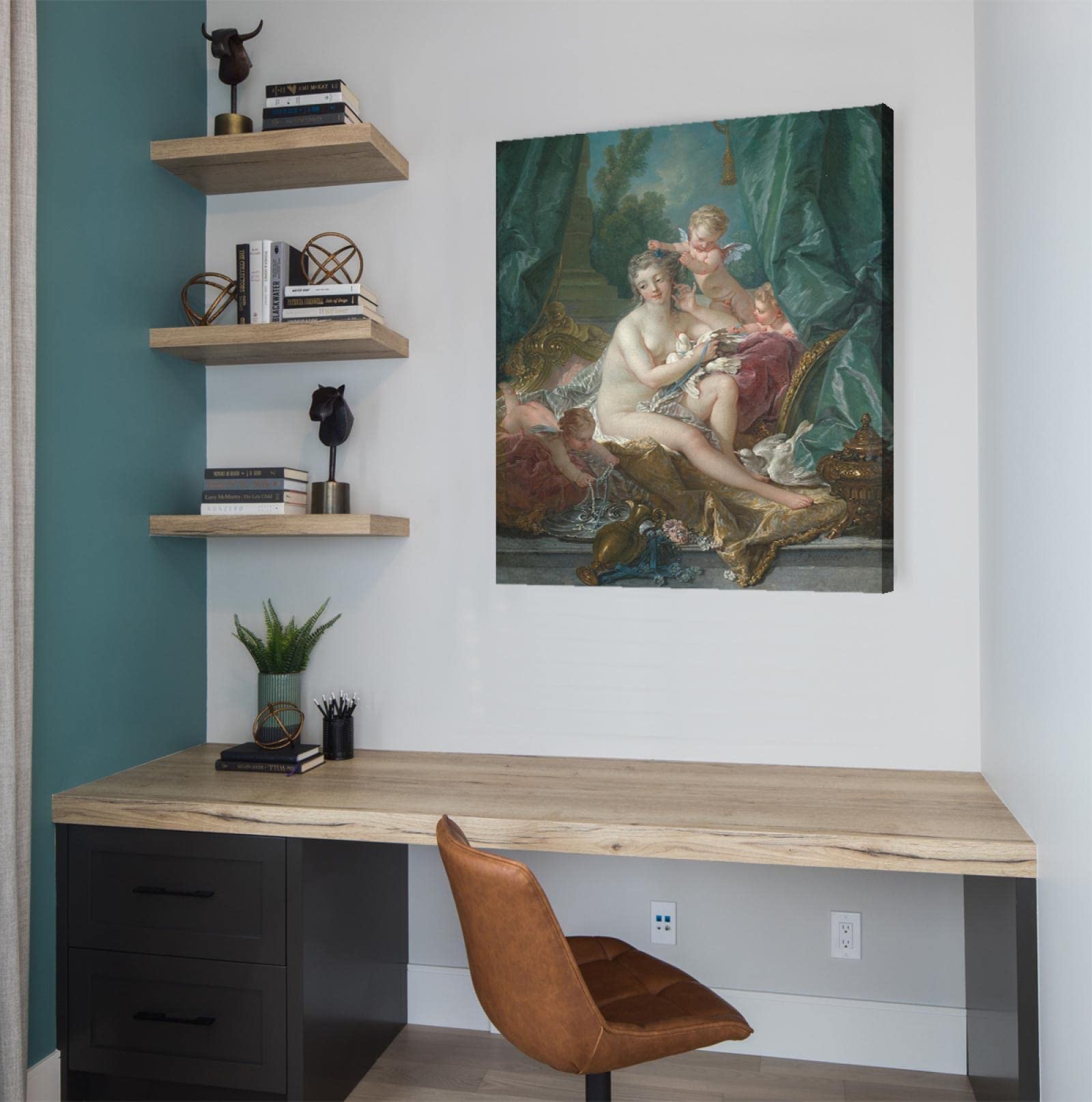 Quadro Tela ‘El Toilette De Venus’ Di François Boucher – Stampa Su Tela 60x90cm Per Arredo Soggiorno