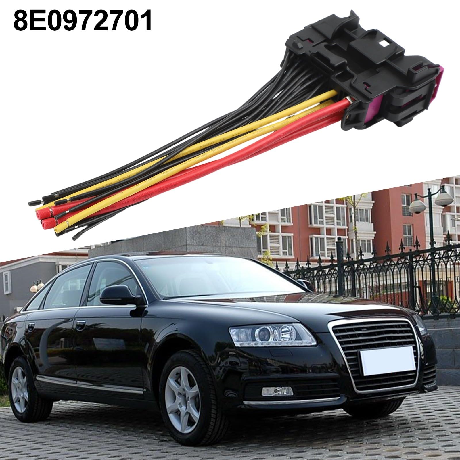 Faisceau de câblage de porte, faisceau de réparation de porte, métier à tisser pour Audi A2 A3 8P A4 B6 B7 A6 TT Kit de remplacement ABS noir