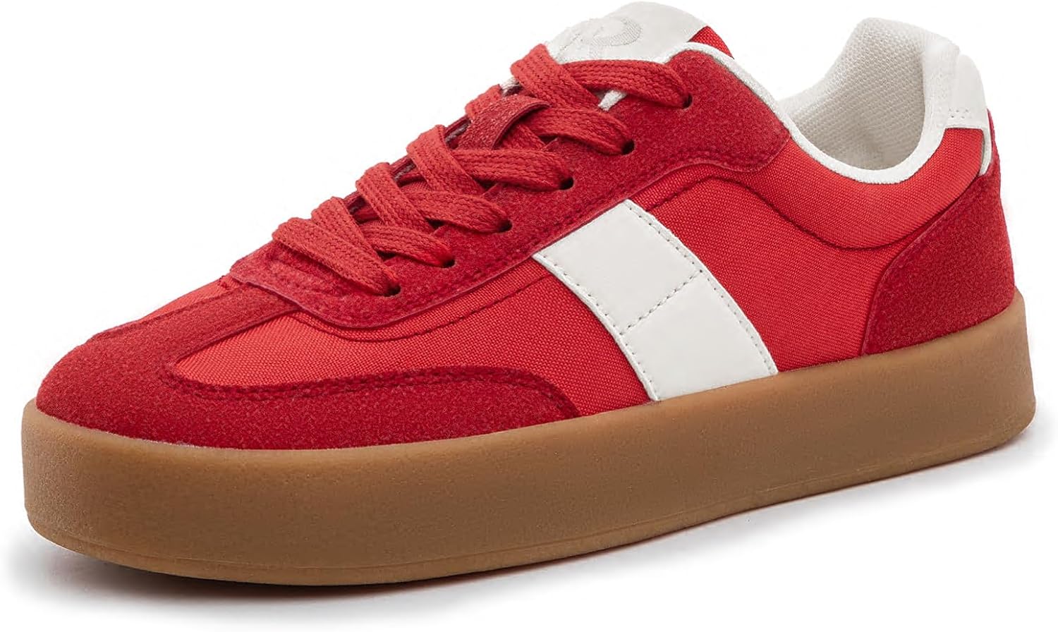 Rihero Platform Sneakers for Women Comfortable Fashion Retro Sneakers Casual Non-Slip Tennis Walking Shoes