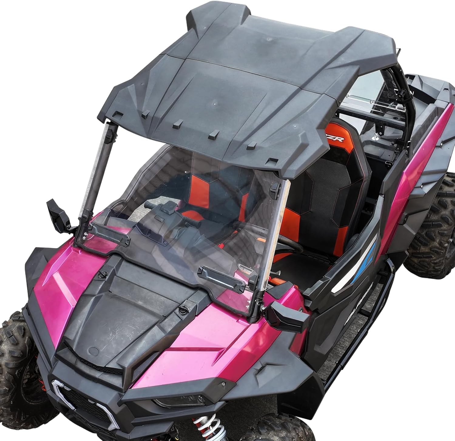 KIWI MASTER Poly Sport Roof Compatible with 2014-2023 Polaris RZR XP 1000 / XP Turbo / 900 / S 1000 Accessories Replace OEM # 2883073 2-Seat Hard Roof Top, Black