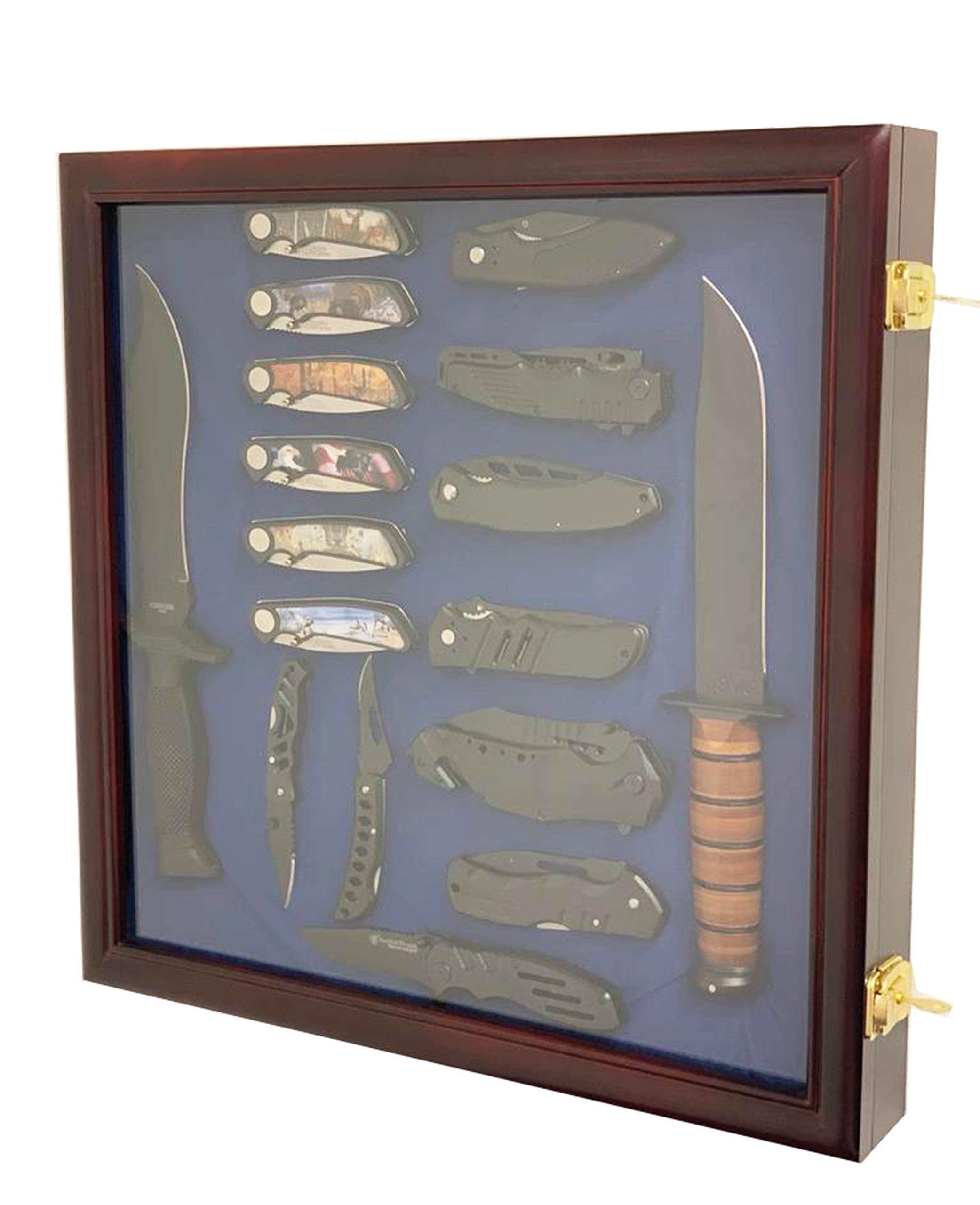 Pocket Knife Display Case , Glass Collectible Display , Knife