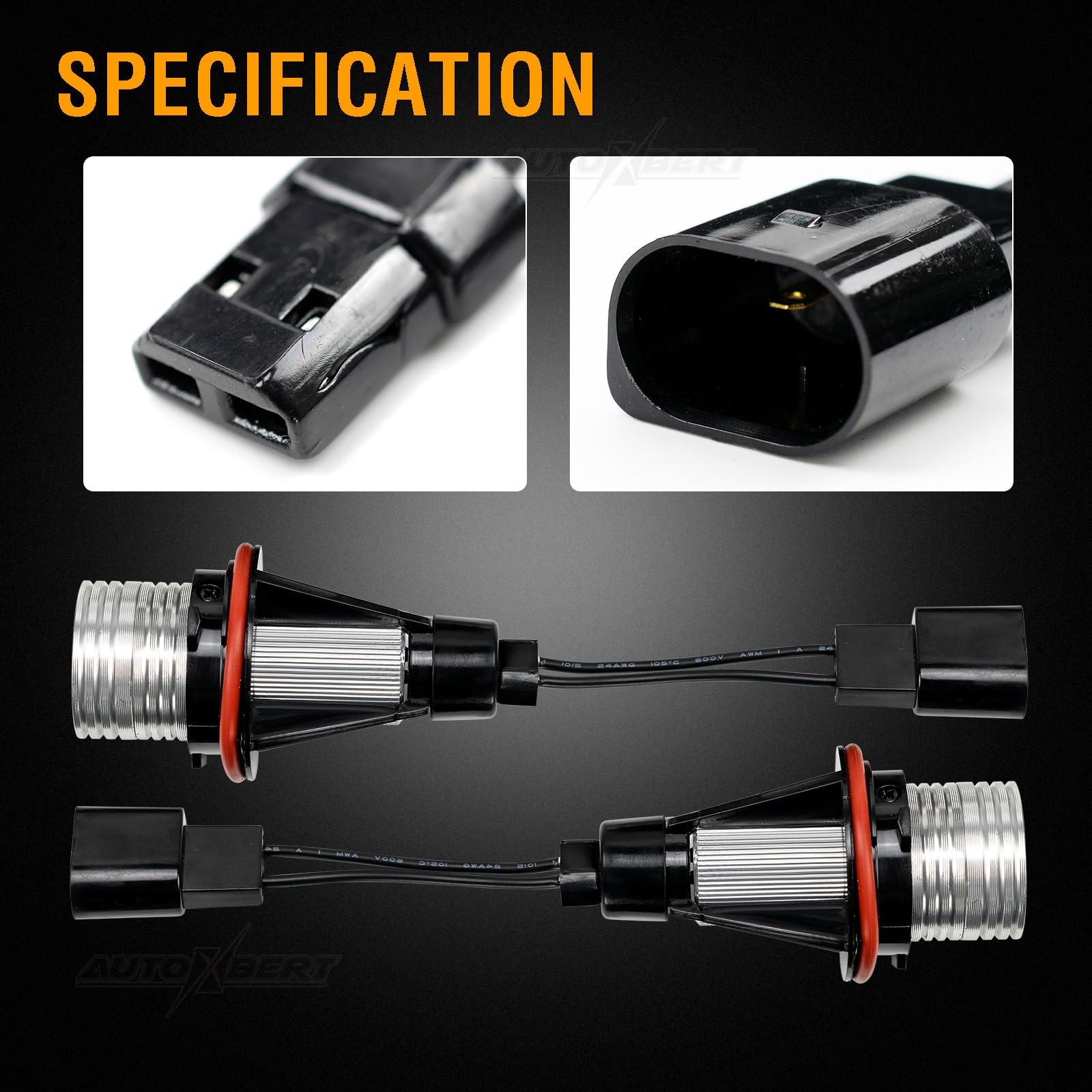 AUTOXBERT 2 pezzi Angel Eyes per BMW E39 E60 E61 E87 E83 X3 E53 X5 E63 E64 E65 E66