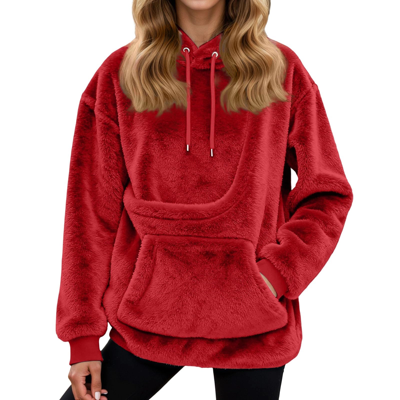 Oversized Hoodie with Dog Pouch – Soft Pet Carrier Sweatshirt for Puppy — image 1