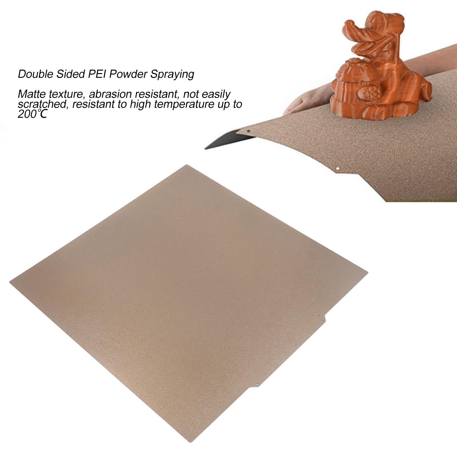 3D-Drucker-Bauplatte 430 X 430 Mm, Doppelseitiges PEI-Blatt, Magnetisches, Flexibles Heizbett, PEI-Druckplatte für für für Neptune 3 für Neptune 4