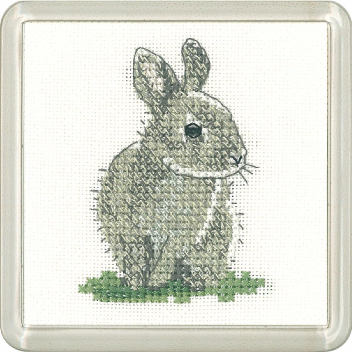 Heritage counted cross stitch kit Aida ""Baby Rabbit (A)"", CFBR1221-A, Coaster si