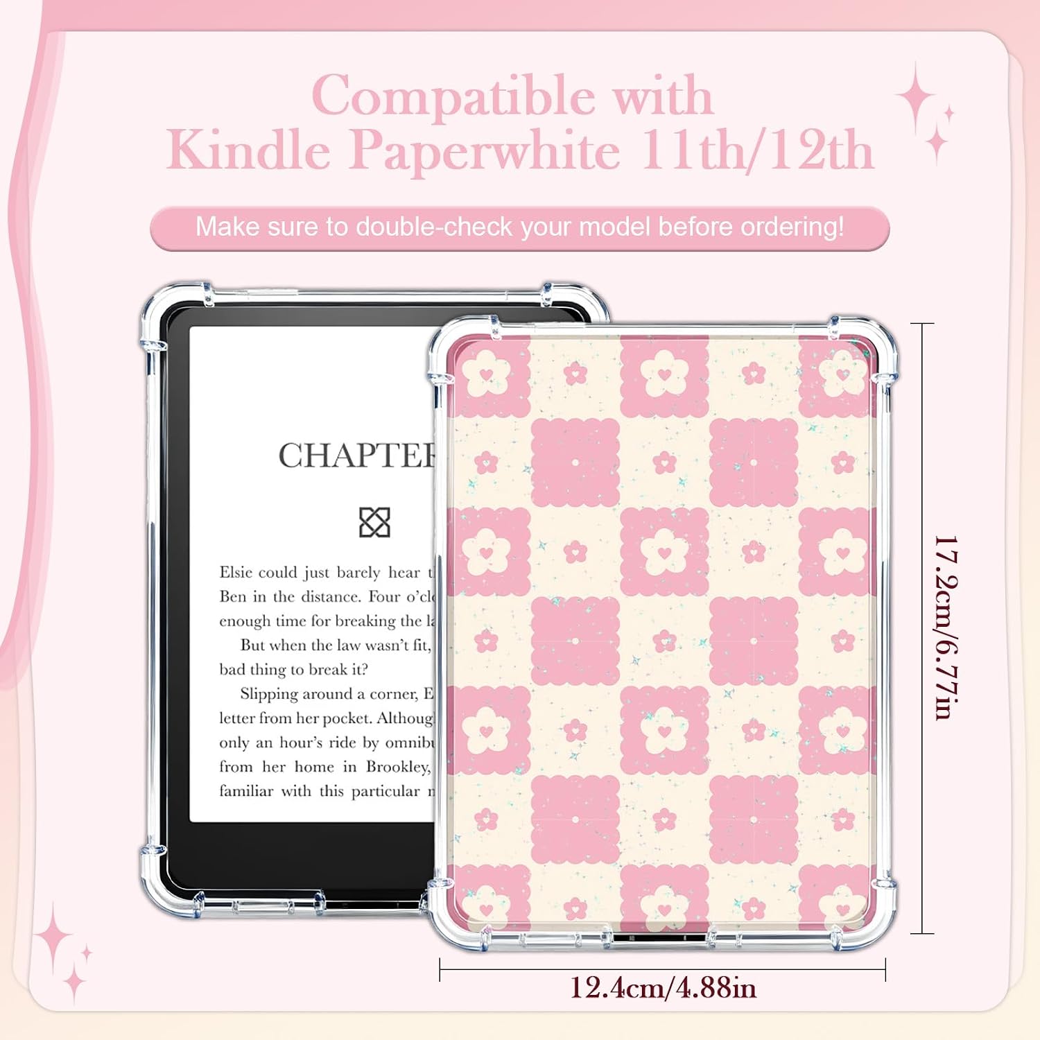 12 Pcs Cardstock Insert for Kindle Inserts Cardstock and 50 Pcs Stickers image 2