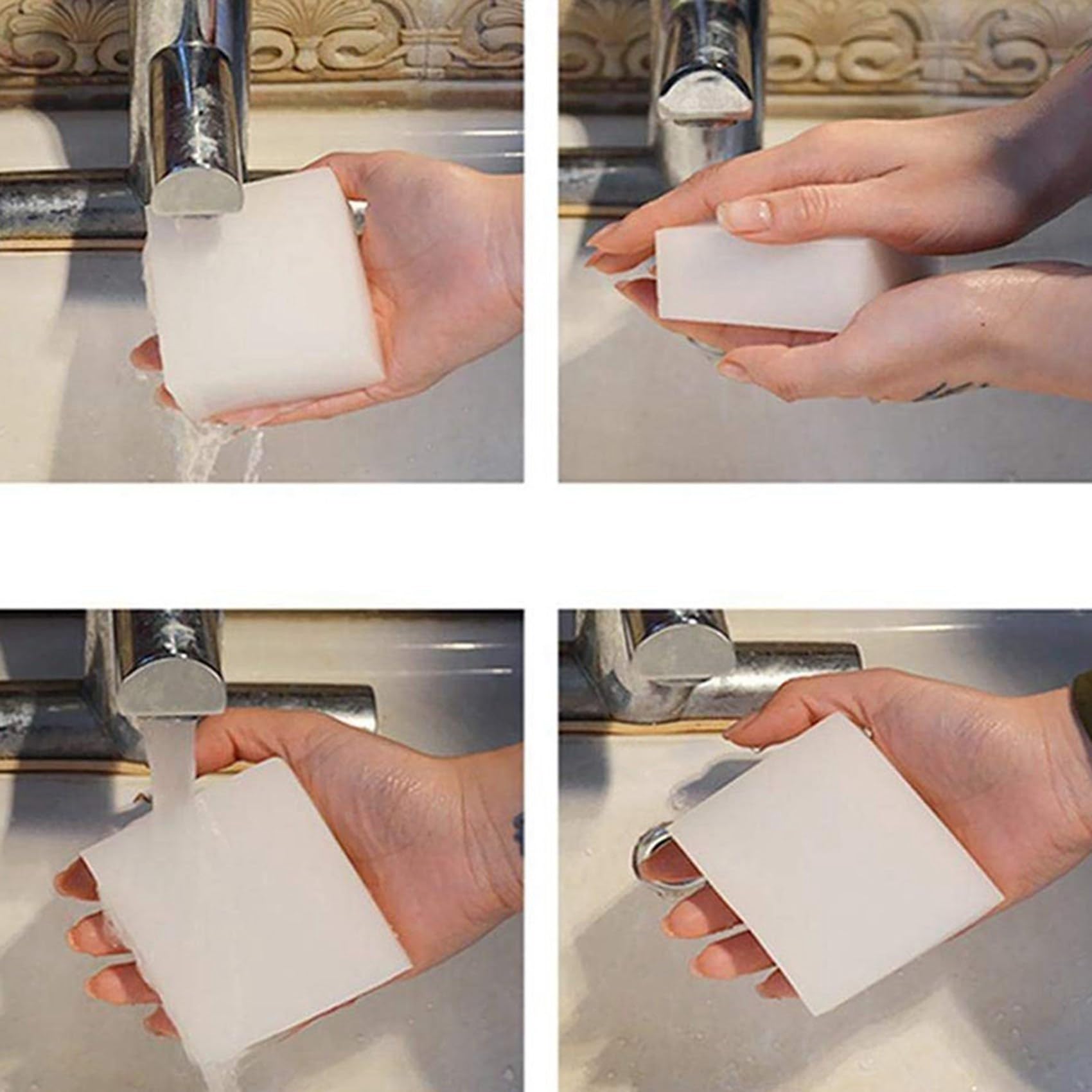 Borrador Mágico de Esponjas de Limpieza, Borrador de Esponja para el Hogar Espuma Limpiadora Limpieza para Cocina, Muebles, Automóviles, (Paquete de 1000)