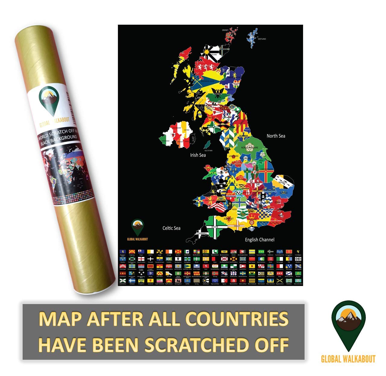 Scratch Off World Map Poster – Deluxe Travel Map, Scratch Off - View #10