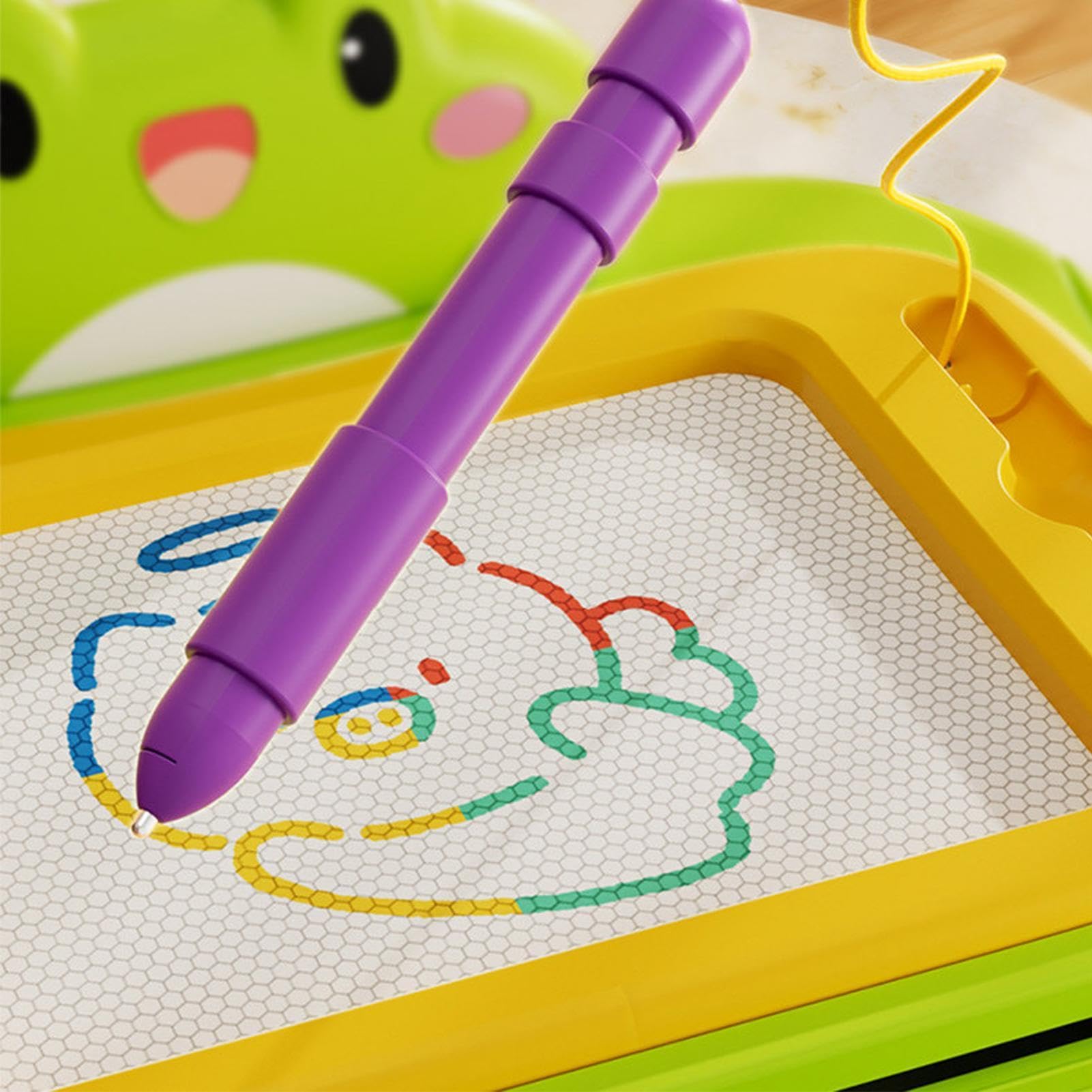 Lavagna Magnetica da Disegno Timbri Schermo Cancellabile Giocattoli | Tavoletta Magnetica Portatile da Disegno per Bambini, Casa, Classe, Homeschool, Asilo, Sala Giochi, Viaggio, Uso