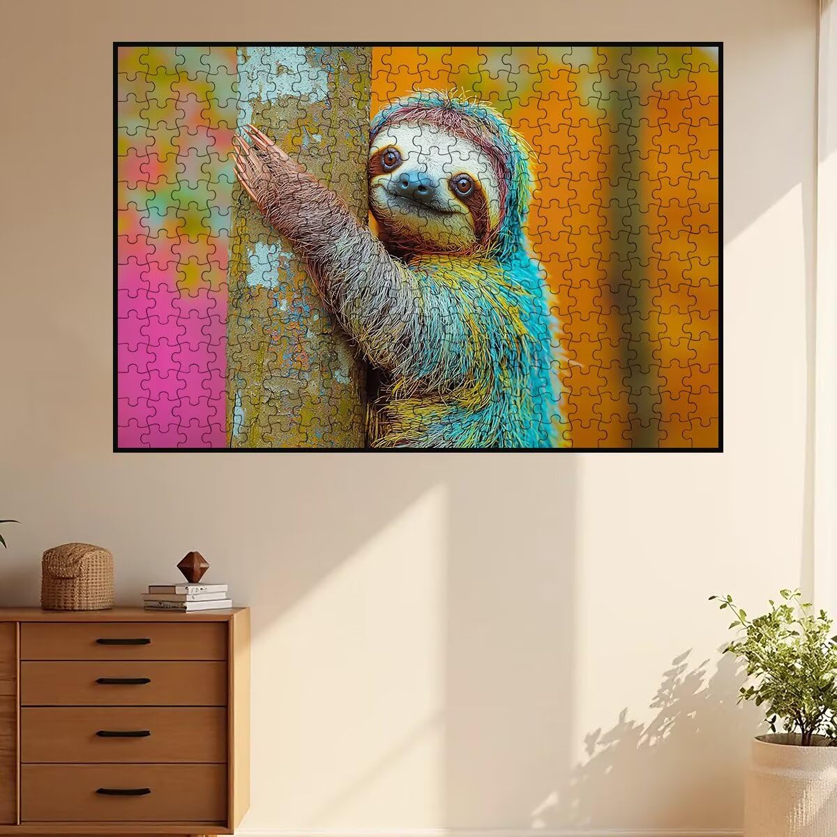 Puzzle 5000 sztuk dla dorosłych zwierząt, drzewo logiczne, puzzle 5000 sztuk dla dorosłych, drewniane puzzle z pudełkiem na prezent rozmiar 156 x 105 cm, wyzwanie puzzle dla całej rodziny, prezent dla