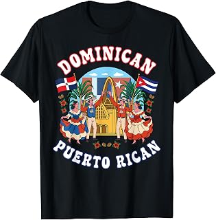 Dominican Republic Puerto Rican Hispanic Heritage Boricua T-Shirt