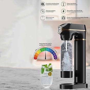 ソーダストリーム　炭酸水メーカー ブラック シルバー　箱あり　ボトル付き Amazon | 1L ソーダストリーム用炭酸水メーカー、ABS PET 業務用