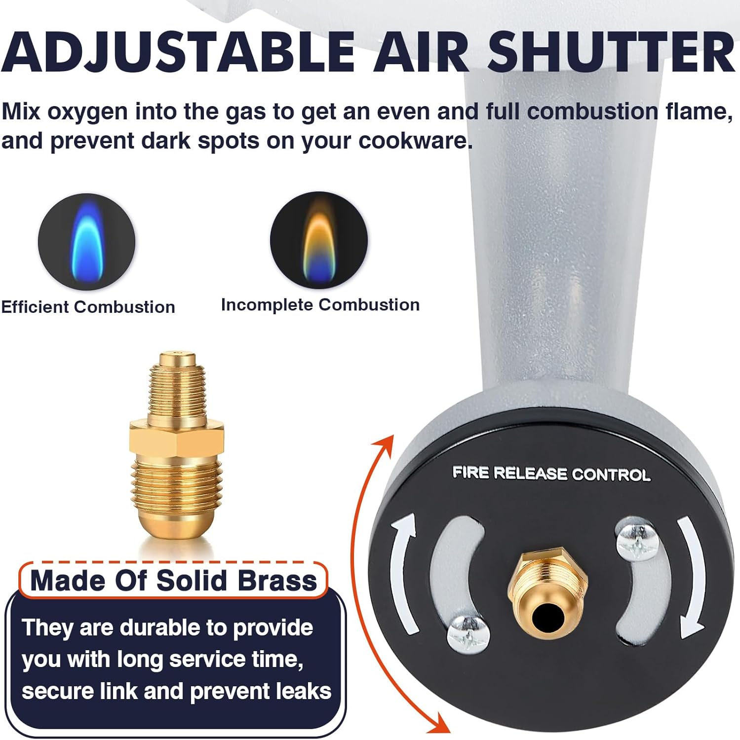 Llamaviva Portable High Pressure Propane Gas Stove with Adjustable Regulator, Heavy Duty Cast Iron Burner for Outdoor Cooking, Brewing, and Backyard BBQ(200, 000 BTU)