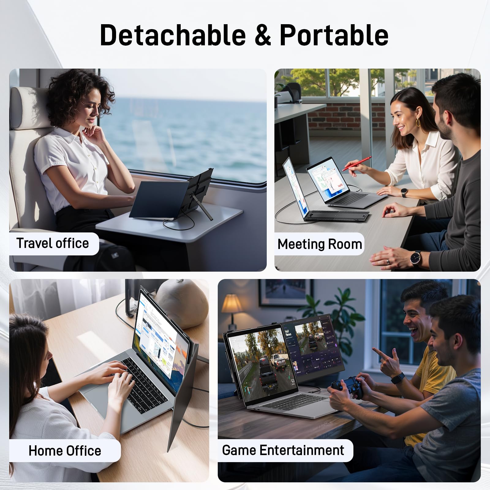 Vixtan Laptop Screen Extender 15.3" FHD 1080P Portable Dual Monitor view 6