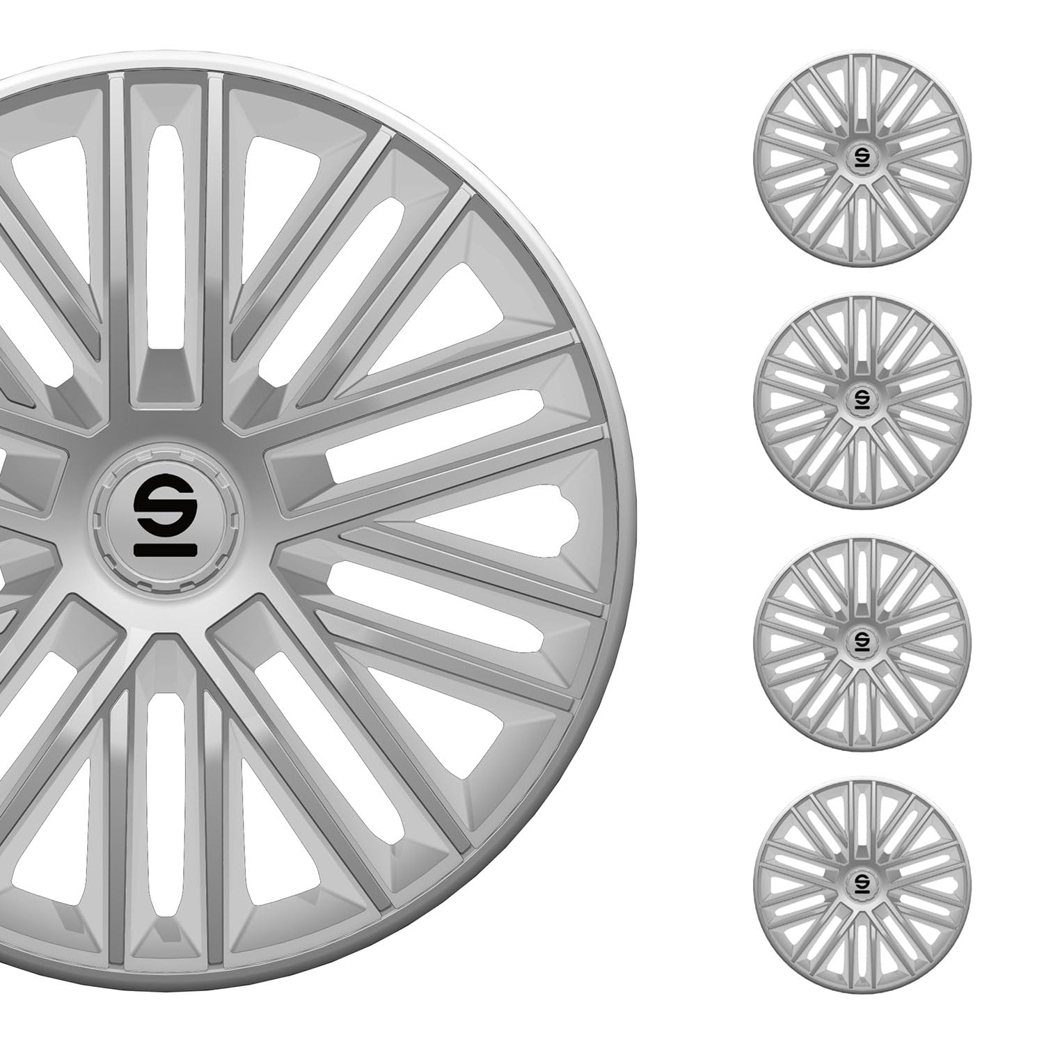 Sparco Radkappen Bergamo 15 Zoll Silber 4tlg