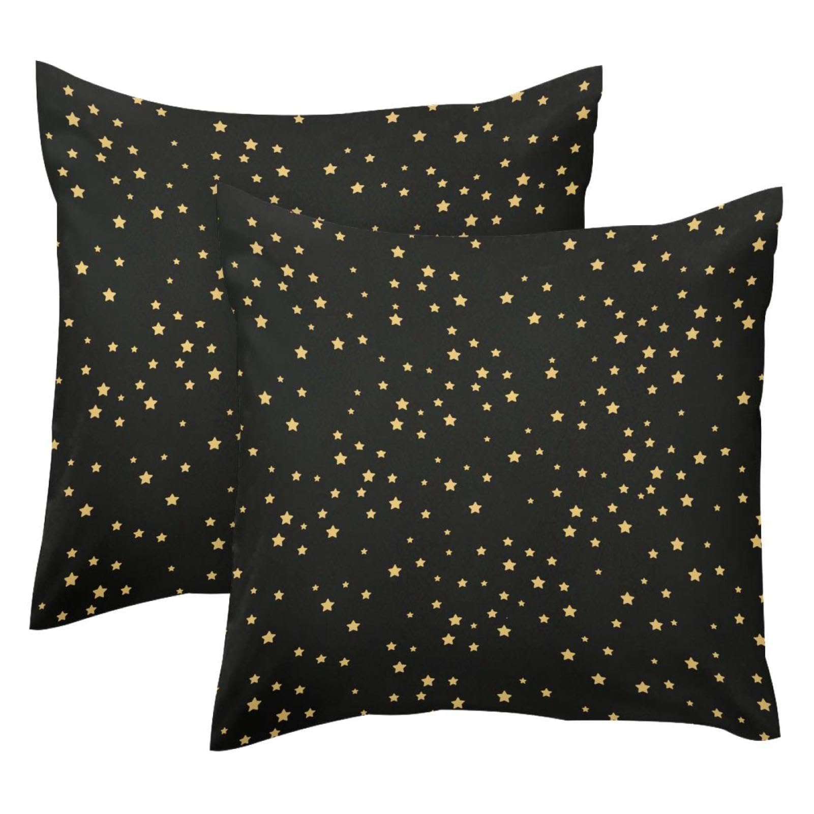 Housses de coussin velours étoiles dorées pour illuminer votre intérieur