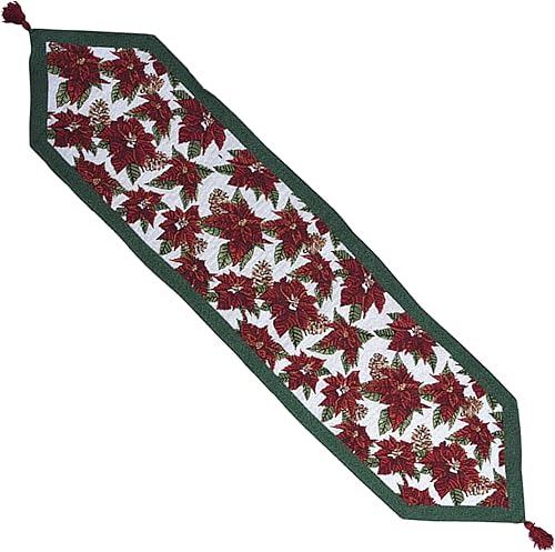 Camino de mesa de Navidad de 54 x 13 pulgadas (flor)