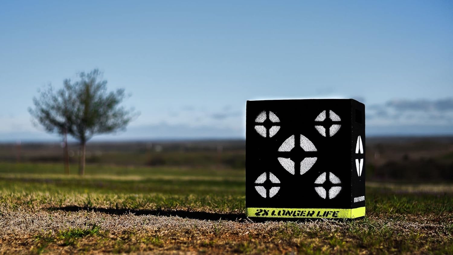 Delta McKenzie Greenline 4-Sided Archery Target - 18"x16"x11" Premium Mo'Foam Block Lasts 2X Longer, Integrated Handles, Made in USA for Compound Bows