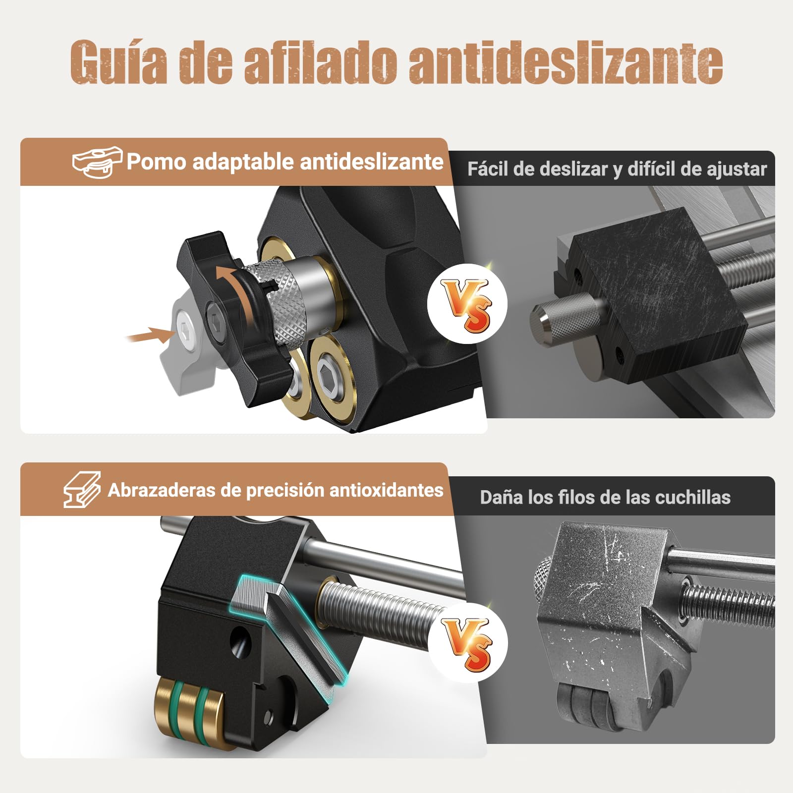 HONGDUI Kit de afilado de cinceles con guía de afilado, medidor de ángulo ajustable y accesorio de ángulo de afilar para herramientas de carpintería para cinceles y planos de 0.1 a 3.2 pulgadas