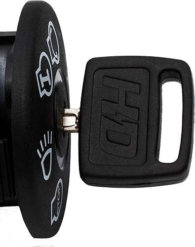 Miniatura 2 de HD Switch GY20074 AM133597 Interruptor de llave de encendido para John Deere Scotts Sabre cortacésped tractor de jardín, incluye 2 llaves y llavero