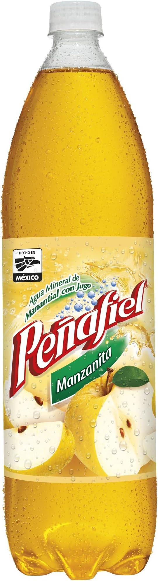 Peñafiel Manzanita Mineral Spring Water, 1.5 Liter Bottle (Pack of 12)