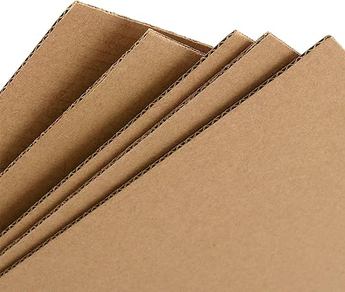 Miniatura 3 de 50 hojas de cartón corrugado de 11 x 17 pulgadas, almohadillas de embalaje planas, hojas de relleno de cartón corrugado, hojas de cartón para envío