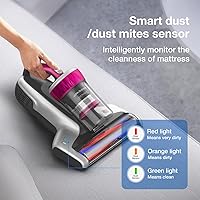 Vista 7 de Aspiradora de colchón Jimmy WB73, aspirador para pelo de mascotas, aspirador de cama con UV y ultrasónico, succión fuerte, reconocimiento de polvo
