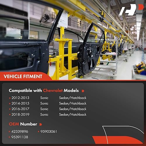 Miniatura 3 de A-Premium Elevalunas eléctrico con motor (solo 2 pines) Reemplazo para Chevrolet Sonic 2012-2019 Delantero derecho del lado del pasajero