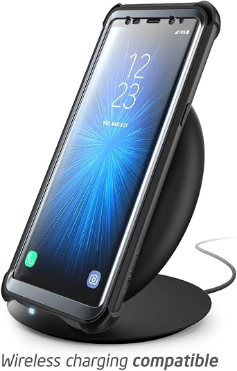 i-Blason Case for Galaxy Note 8 2017 Release, Ares Series Full-body Rugged Clear Bumper Case with Built-in Screen Protector (Black)