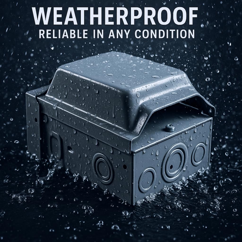 30 Amp NEMA L5-30R with 15Amp Switch Power Outlet Box 125 Volt, Heavy Duty Lockable Weatherproof Electrical Panel, Outdoor Receptacle for EV Generator Trailer Motorhome, ETL Listed, HDS2-014