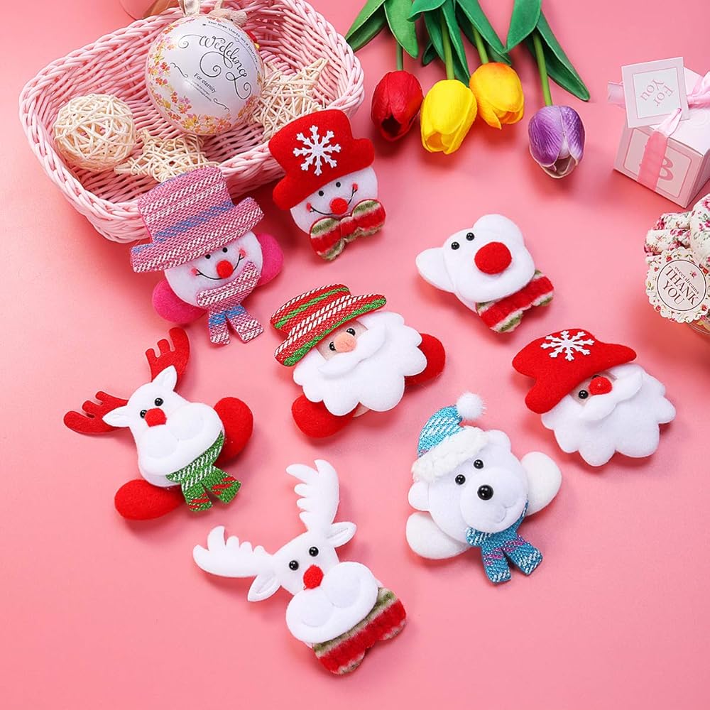 Amazon.co.jp: LEDMOMO クリスマス ピンバッジ 8本 クリスマス  