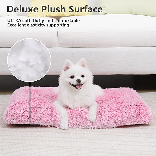 Miniatura 10 de Vonabem Cama grande para perro XL, almohadilla lavable para jaula de perro de 42 pulgadas, cama extra grande para mascotas, tapetes suaves de felpa