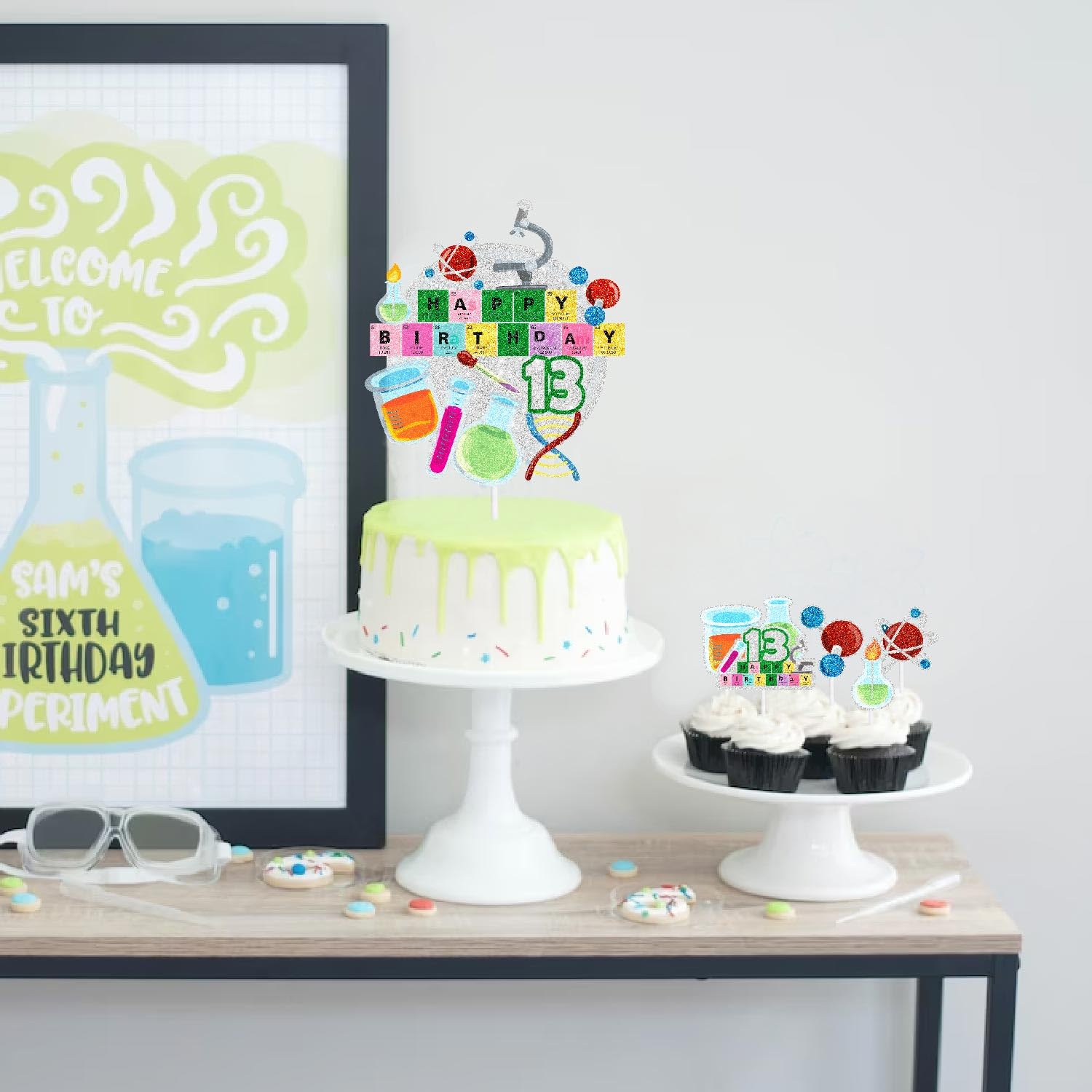 Chemistry Birthday Cake Topper - Science Experiment Theme Party ...
