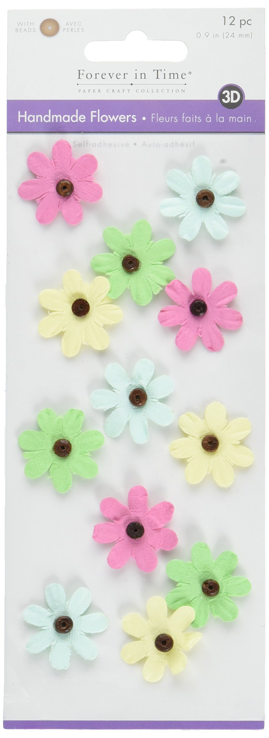 Stickers Fleurs Fait Main Collerettes Multicraft l'élégance de détails floraux multicolores